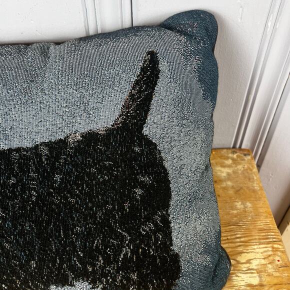 Vintage Scottie Scottish Terrier Tapestry Pillow Signed Linda Picken 15.5x11” - Picture 11 of 16